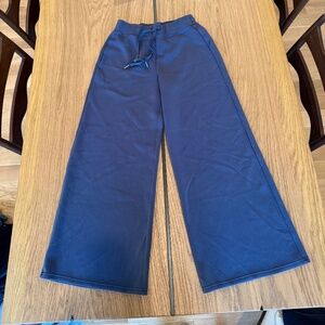 Spanx Wide Leg Sweatpants- Women's Size Medium, Dark Blue